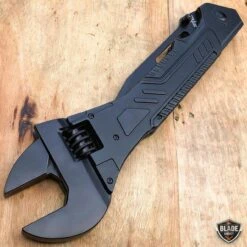S-TEC 24" Giant Multi-Tool Wrench Tactical Folding Open Pocket Knife -BLADE ADDICT Sales bladeaddictknives pocket knives black s tec 24 giant multi tool wrench tactical folding open pocket knife 12109338837080