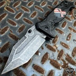 Spring Assisted Open Pocket Knife Punisher US FLAG Skull Folding Blade 11 Spring Assisted Open Pocket Knife Punisher US FLAG Skull Folding Blade -BLADE ADDICT Sales bladeaddictknives pocket knives black spring assisted open pocket knife punisher us flag skull folding blade 12786904170584