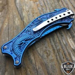 Blue Dragon Pocket Knife 7 Blue Dragon Pocket Knife -BLADE ADDICT Sales bladeaddictknives pocket knives blue dragon pocket knife 323913809947