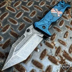 Spring Assisted Open Pocket Knife Punisher US FLAG Skull Folding Blade 12 Spring Assisted Open Pocket Knife Punisher US FLAG Skull Folding Blade -BLADE ADDICT Sales bladeaddictknives pocket knives blue spring assisted open pocket knife punisher us flag skull folding blade 12786904760408