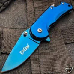 Tactical Spring Assisted Open Folding Pocket Knife W/ Bottle Opener -BLADE ADDICT Sales bladeaddictknives pocket knives blue tactical spring assisted open folding pocket knife w bottle opener 12109196722264