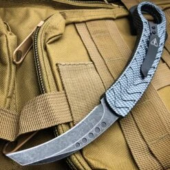 AUTO KARAMBIT DUAL ACTION OTF - Carbon Fiber Or Rainbow Blade 17 AUTO KARAMBIT DUAL ACTION OTF - Carbon Fiber Or Rainbow Blade -BLADE ADDICT Sales bladeaddictknives pocket knives carbon fiber w stonewash blade auto karambit dual action otf carbon fiber or rainbow blade 15249532649560