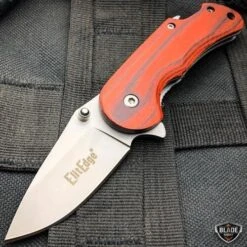 Tactical Spring Assisted Open Folding Pocket Knife W/ Bottle Opener -BLADE ADDICT Sales bladeaddictknives pocket knives dark brown tactical spring assisted open folding pocket knife w bottle opener 12109198164056