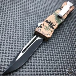 Tactical Trooper OTF Knife 25 Tactical Trooper OTF Knife -BLADE ADDICT Sales bladeaddictknives pocket knives digi brown camo tactical trooper otf knife 12109329170520