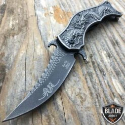 Dragon Stonewash Pocket Knife -BLADE ADDICT Sales bladeaddictknives pocket knives dragon stonewash pocket knife 323909156891