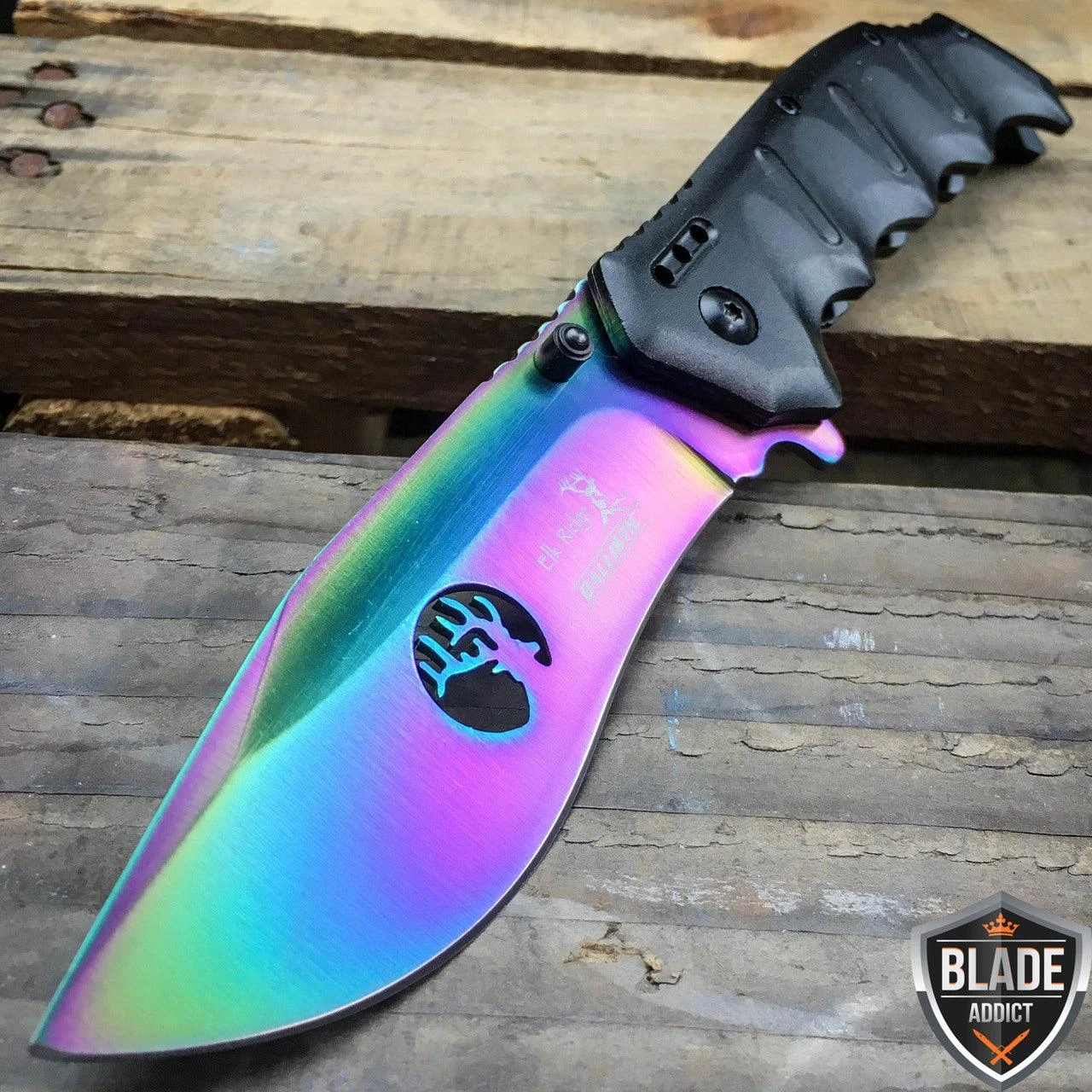 Elk Ridge Rainbow Fade Pocket Knife 3 Elk Ridge Rainbow Fade Pocket Knife