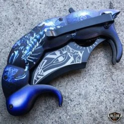 Fantasy Scorpion Assisted Open Folding Pocket Knife Karambit Blade -BLADE ADDICT Sales bladeaddictknives pocket knives fantasy scorpion assisted open folding pocket knife karambit blade 12109319077976