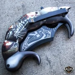 Fantasy Scorpion Assisted Open Folding Pocket Knife Karambit Blade -BLADE ADDICT Sales bladeaddictknives pocket knives fantasy scorpion assisted open folding pocket knife karambit blade 12109320781912