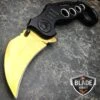 Gold Speedster Karambit Spring Assisted Pocket Knife -BLADE ADDICT Sales bladeaddictknives pocket knives gold speedster karambit spring assisted pocket knife 323886186523