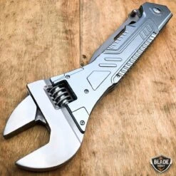 S-TEC 24" Giant Multi-Tool Wrench Tactical Folding Open Pocket Knife -BLADE ADDICT Sales bladeaddictknives pocket knives grey s tec 24 giant multi tool wrench tactical folding open pocket knife 12109339394136