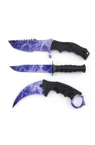 3PC COMBO CSGO Tactical Fixed Blade Knife Set - Karambit, Huntsman, Combat Knife 14 3PC COMBO CSGO Tactical Fixed Blade Knife Set - Karambit, Huntsman, Combat Knife - Image 12