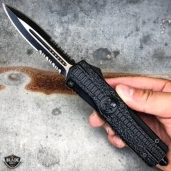 Dual Action Carbon Fiber Reaper Punisher Skull OTF 16 Dual Action Carbon Fiber Reaper Punisher Skull OTF -BLADE ADDICT Sales bladeaddictknives pocket knives punisher skull dual action carbon fiber reaper punisher skull otf 11605778595928