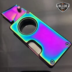 RAINBOW EDC FOLDING "SNUB" KNIFE MINI POCKET KNIFE W/ KEYCHAIN -BLADE ADDICT Sales bladeaddictknives pocket knives rainbow edc folding snub knife mini pocket knife w keychain 323948216347