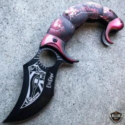 Fantasy Scorpion Assisted Open Folding Pocket Knife Karambit Blade -BLADE ADDICT Sales bladeaddictknives pocket knives red fantasy scorpion assisted open folding pocket knife karambit blade 12109319667800