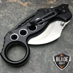 Silver Speedster Karambit EDC Spring Assisted Pocket Knife 7 Silver Speedster Karambit EDC Spring Assisted Pocket Knife -BLADE ADDICT Sales bladeaddictknives pocket knives silver speedster karambit edc spring assisted pocket knife 323872751643