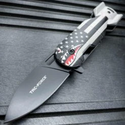 6.25" TAC-FORCE Military Shark Bomb Tactical Spring Assisted Open Folding Pocket Knife 17 6.25" TAC-FORCE Military Shark Bomb Tactical Spring Assisted Open Folding Pocket Knife -BLADE ADDICT Sales bladeaddictknives pocket knives silver usa flag 6 25 tac force military shark bomb tactical spring assisted open folding pocket knife 23854469513415
