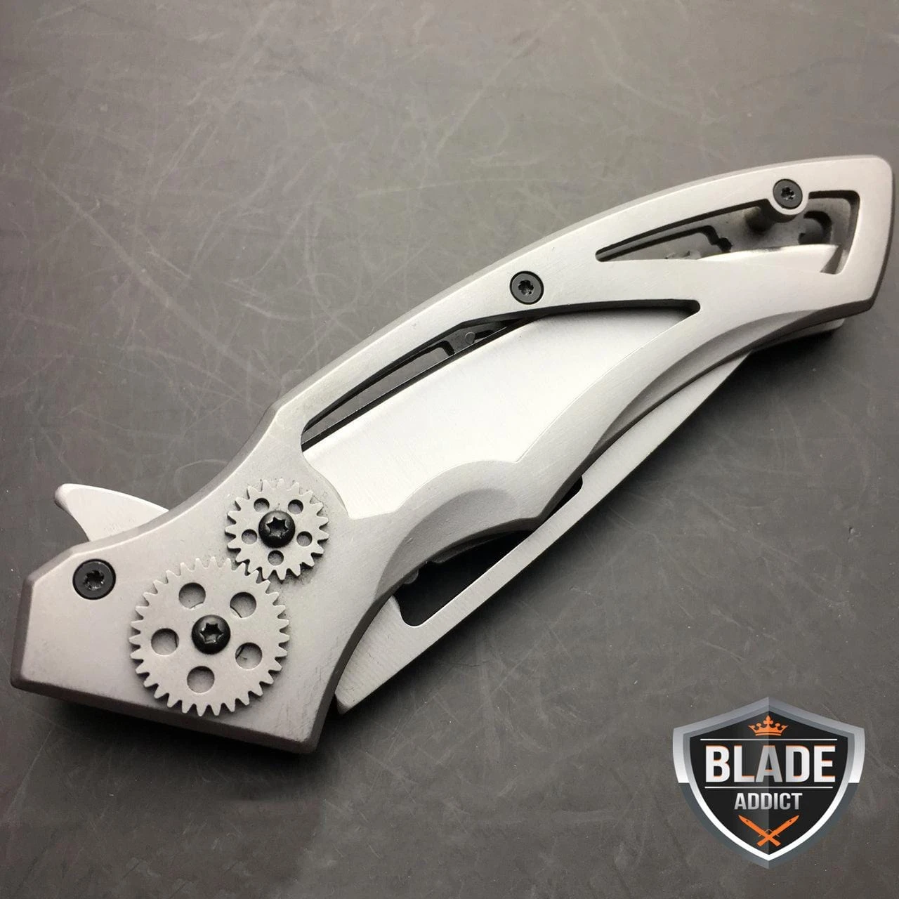 STEAMPUNK STYLE Pocket Folding Knife Survival Hunting EDC Razor Blade 6 STEAMPUNK STYLE Pocket Folding Knife Survival Hunting EDC Razor Blade - Image 4