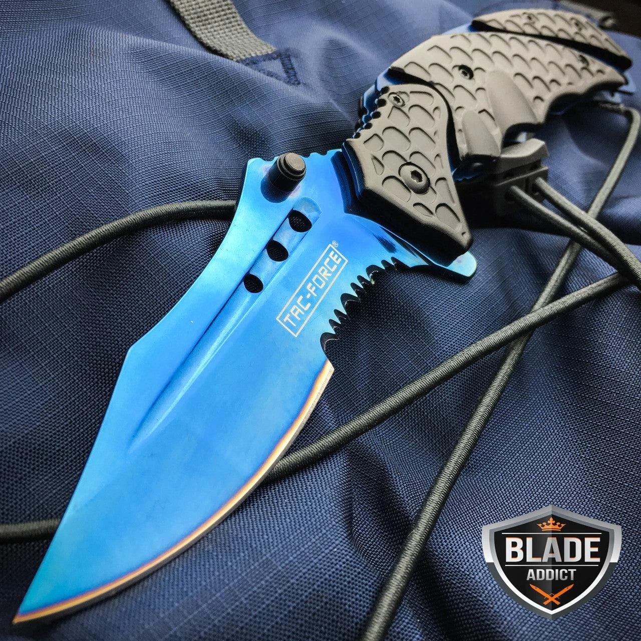 TAC FORCE Military Spring Assisted Open Tactical Rescue Pocket Knife 3 TAC FORCE Military Spring Assisted Open Tactical Rescue Pocket Knife