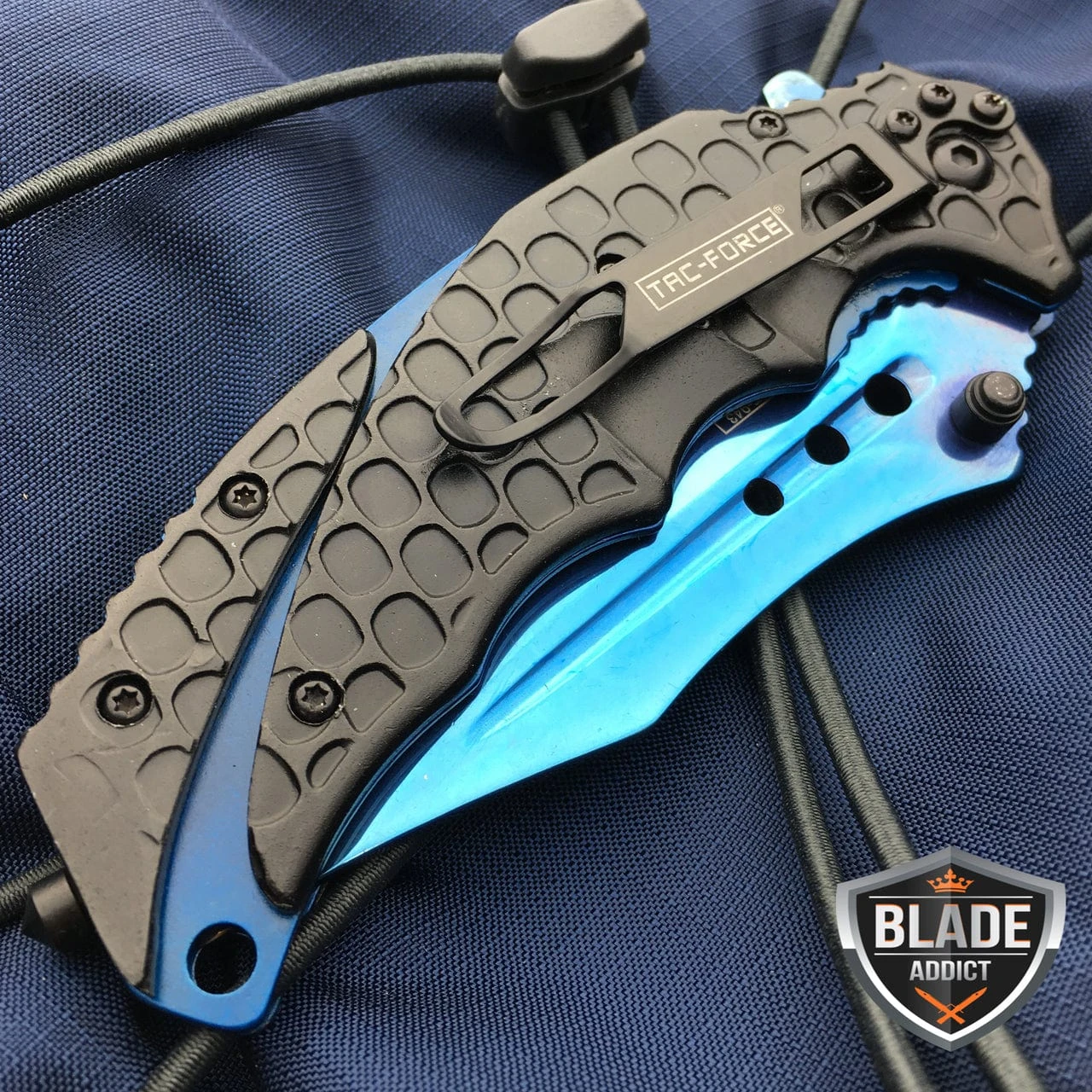 TAC FORCE Military Spring Assisted Open Tactical Rescue Pocket Knife 5 TAC FORCE Military Spring Assisted Open Tactical Rescue Pocket Knife - Image 3