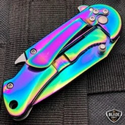 Tactical Spring Assisted Open Folding Pocket Knife W/ Bottle Opener -BLADE ADDICT Sales bladeaddictknives pocket knives tactical spring assisted open folding pocket knife w bottle opener 12109194264664