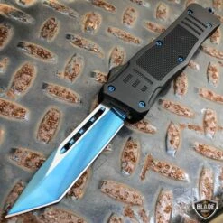 TANTO BLUE STEEL Ghost OTF Tactical Pocket Knife
