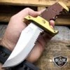 Wood Handle Bowie Style Spring Assisted Folding Pocket Knife Gold 1 Wood Handle Bowie Style Spring Assisted Folding Pocket Knife Gold -BLADE ADDICT Sales bladeaddictknives pocket knives wood handle bowie style spring assisted folding pocket knife gold 407541153819