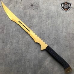 27" Gold Full Tang Blade Machete Tactical Katana Ninja Sword W/ Sheath 8 27" Gold Full Tang Blade Machete Tactical Katana Ninja Sword W/ Sheath -BLADE ADDICT Sales bladeaddictknives sword 27 gold full tang blade machete tactical katana ninja sword w sheath 3905075740760