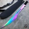 27" Rainbow Full Tang Blade Machete Tactical Katana Ninja Sword -BLADE ADDICT Sales bladeaddictknives sword 27 rainbow full tang blade machete tactical katana ninja sword 3905074495576