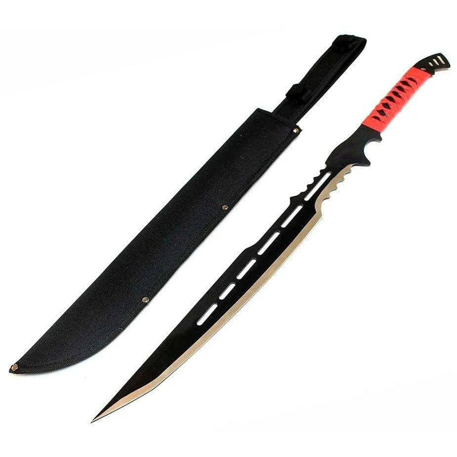 28" ZOMBIE NINJA SWORD MACHETE TACTICAL COMBAT WARRIOR SAMURAI 4 28" ZOMBIE NINJA SWORD MACHETE TACTICAL COMBAT WARRIOR SAMURAI - Image 2