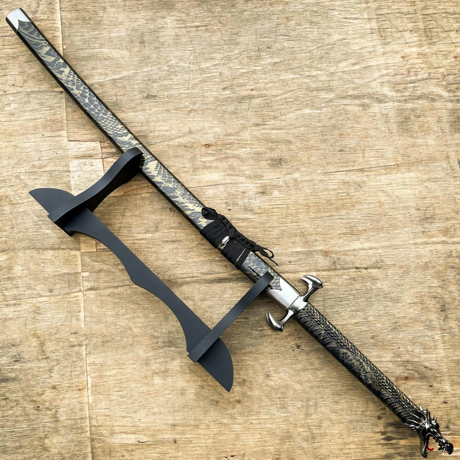 40" Black Dragon SAMURAI NINJA Bushido KATANA Japanese Four Claw Sword 8 40" Black Dragon SAMURAI NINJA Bushido KATANA Japanese Four Claw Sword - Image 6