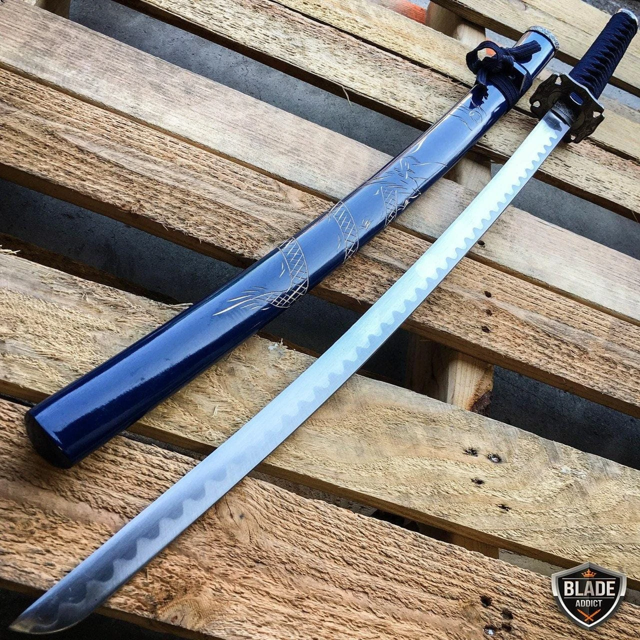 Real Japanese Samurai Sword KATANA High Carbon Steel Ninja Blade 4 Real Japanese Samurai Sword KATANA High Carbon Steel Ninja Blade - Image 2