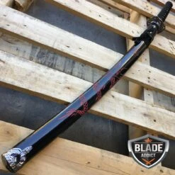 KATANA Samurai Sword High Carbon Steel Ninja Blade RED Dragon Tang -BLADE ADDICT Sales bladeaddictknives sword katana samurai sword high carbon steel ninja blade red dragon tang 381557342235