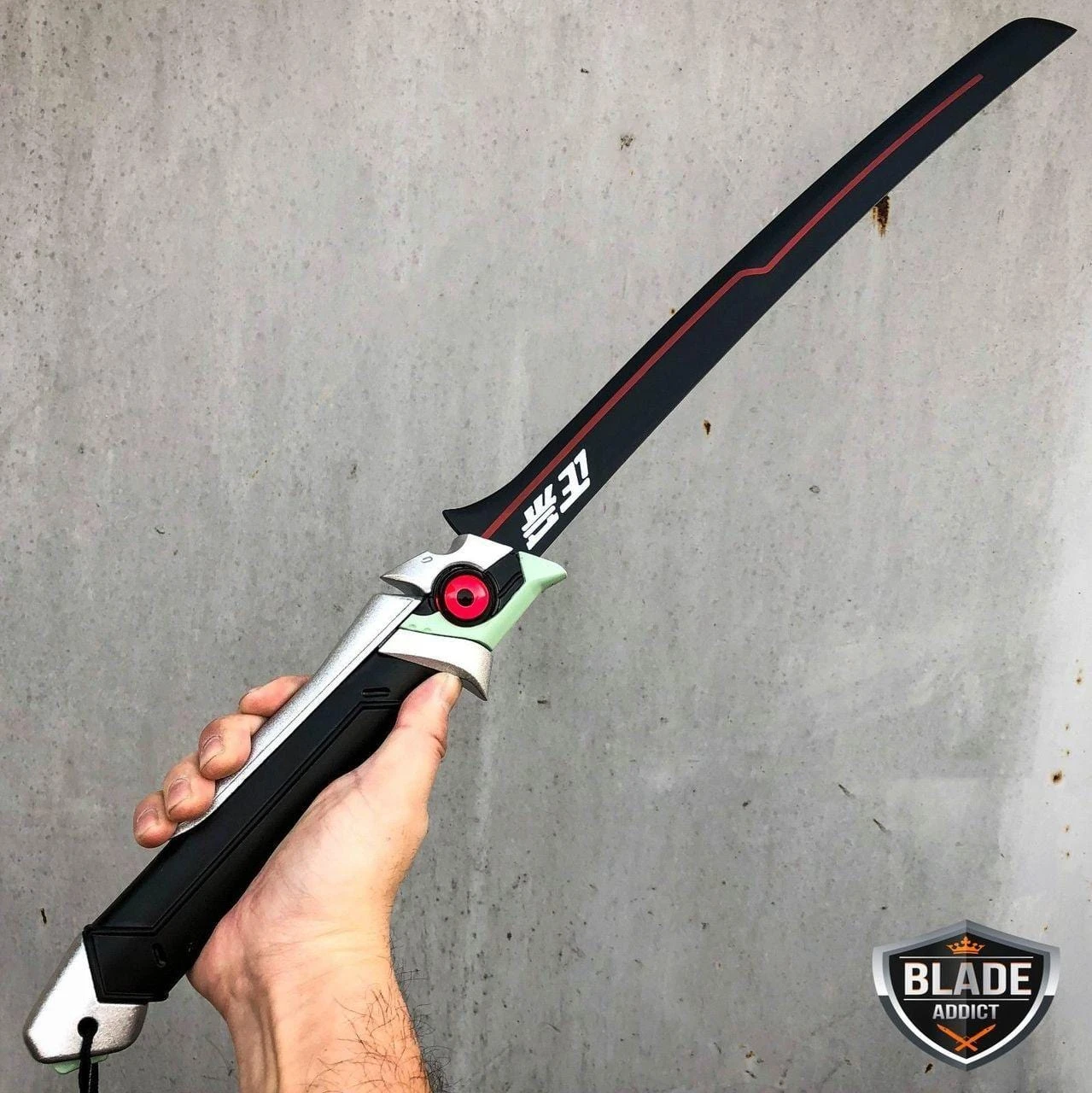 NEWON Game Overwatch Youth Genji Cosplay Sword 30" Metal OW Sword 3 NEWON Game Overwatch Youth Genji Cosplay Sword 30" Metal OW Sword