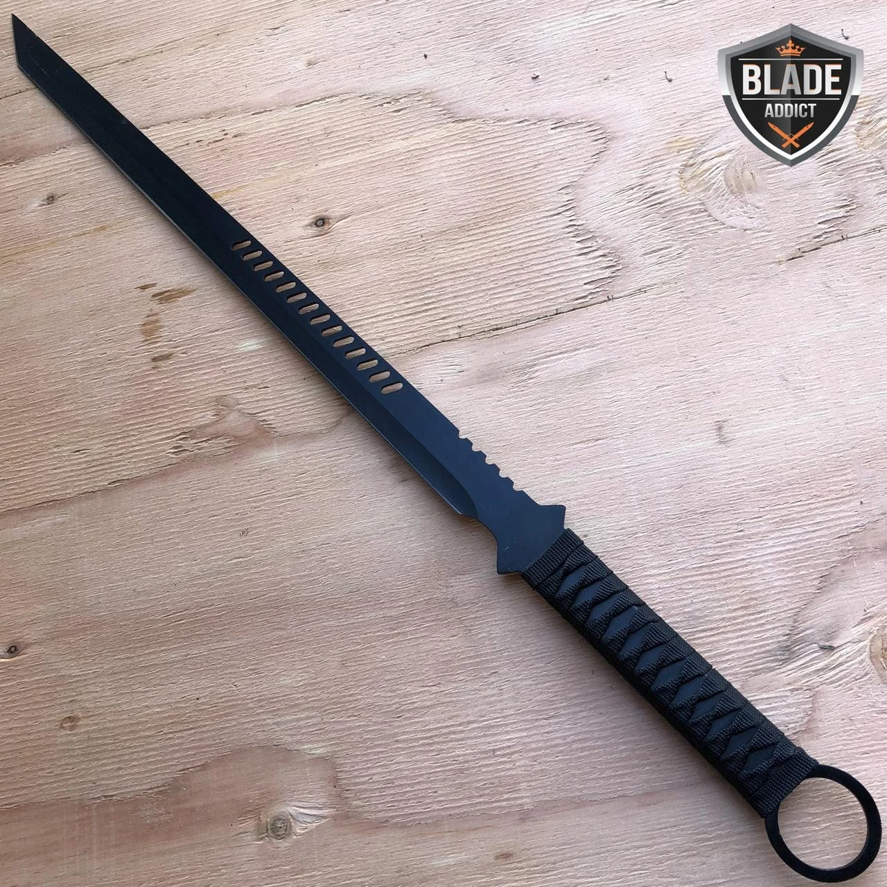 NINJA SWORD Full Tang Machete Tactical Blade Katana Throwing Knives 6 NINJA SWORD Full Tang Machete Tactical Blade Katana Throwing Knives - Image 4