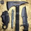 4PC Black Tactical Hunting Combat Set 2 4PC Black Tactical Hunting Combat Set -BLADE ADDICT Sales bladeaddictknives tactical set 4pc black tactical hunting combat set 382748491803