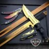 5PC Gold Tactical Knife Battle Set 2 5PC Gold Tactical Knife Battle Set -BLADE ADDICT Sales bladeaddictknives tactical set 5pc gold tactical knife battle set 382416945179