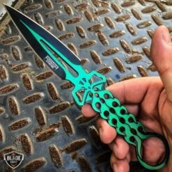 2 PC Double 8" Ninja Tactical Skull Combat Naruto Kunai Throwing Knives -BLADE ADDICT Sales bladeaddictknives throwing knives 2 pc double 8 ninja tactical skull combat naruto kunai throwing knives 12786958958680