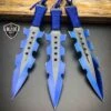 3PC Blue Kunai Throwing Knives 1 3PC Blue Kunai Throwing Knives -BLADE ADDICT Sales bladeaddictknives throwing knives 3pc blue kunai throwing knives 323851354139