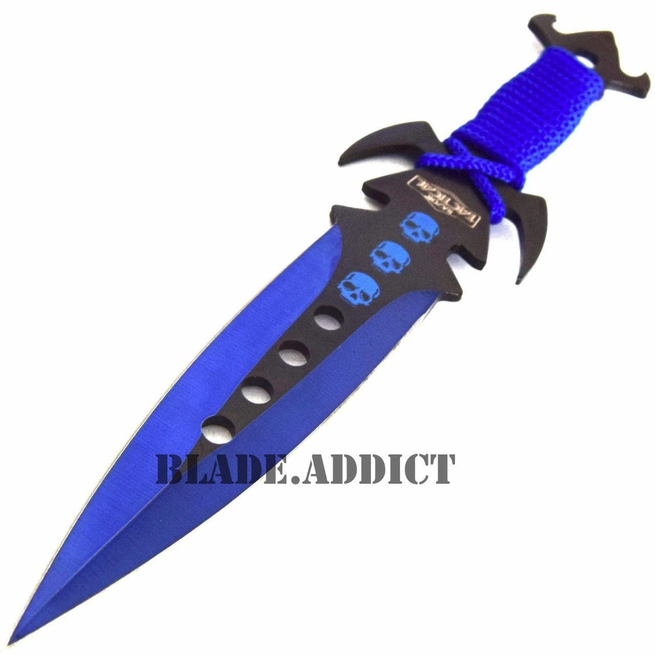3Pc Kunai Throwing Knife Set W/Sheath BLUE 4 3Pc Kunai Throwing Knife Set W/Sheath BLUE - Image 2
