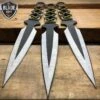 3PC NINJA Naruto Tactical Army Hunting Kunai THROWING KNIFE SET W/ Sheath -BLADE ADDICT Sales bladeaddictknives throwing knives 3pc ninja naruto tactical army hunting kunai throwing knife set w sheath 410053476379