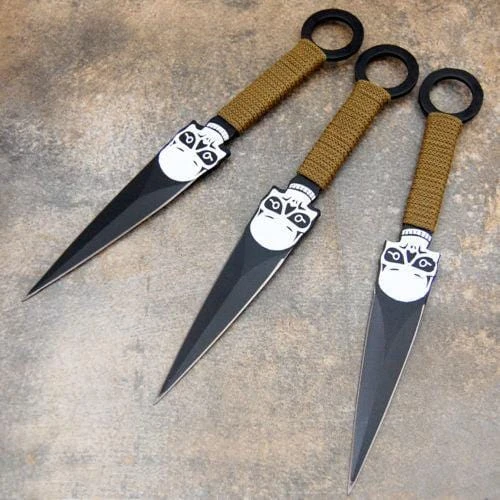 3PC Skull Hunting Throwing Knife Set 4 3PC Skull Hunting Throwing Knife Set - Image 2