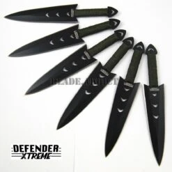 6PC Ninja Tactical Kunai Throwing Knife Set W/ Sheath 7 6PC Ninja Tactical Kunai Throwing Knife Set W/ Sheath -BLADE ADDICT Sales bladeaddictknives throwing knives 6pc ninja tactical kunai throwing knife set w sheath 22814114152647