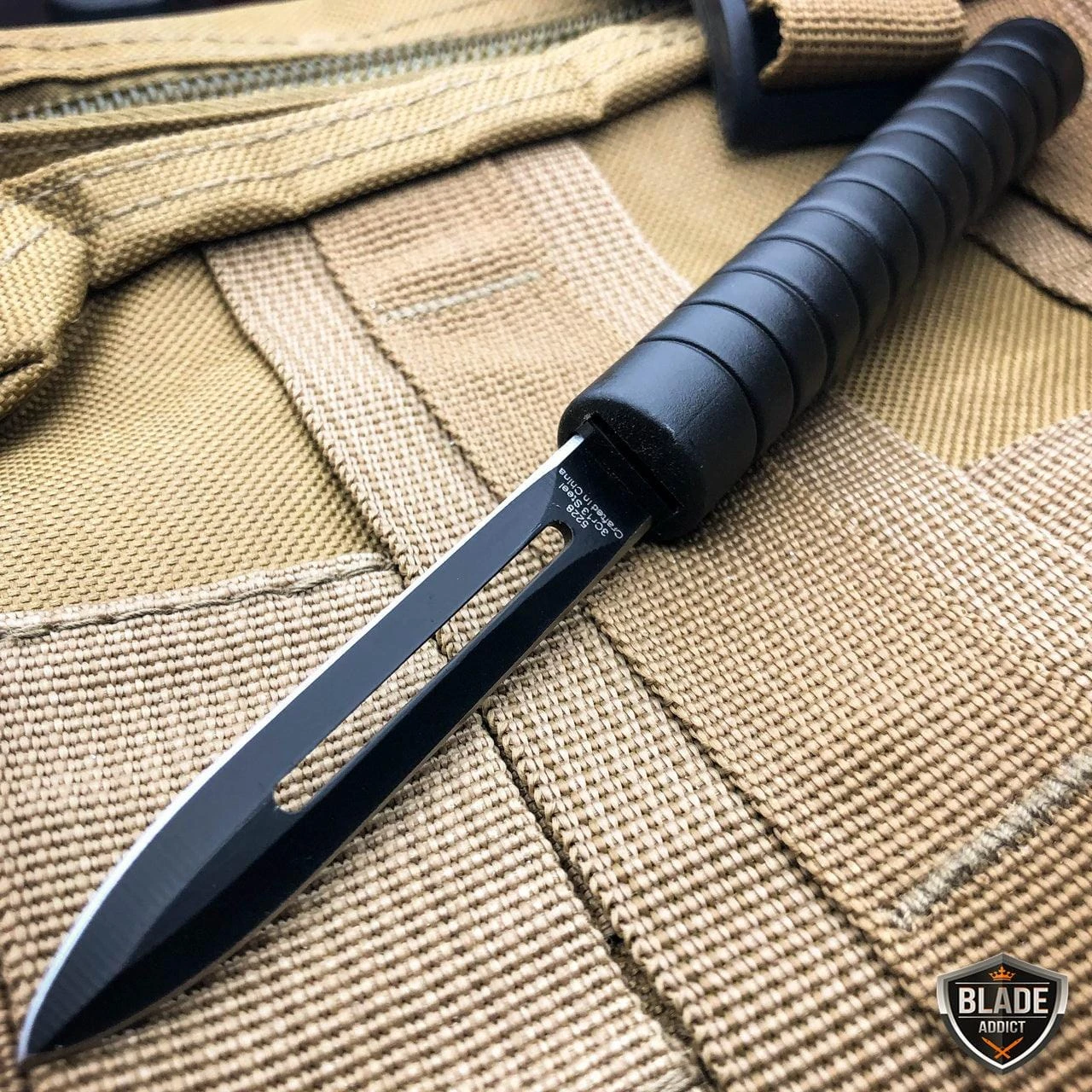 7.5" Interlocking Dual Blade Tactical Throwing Hunting Knife W/ Sheath 5 7.5" Interlocking Dual Blade Tactical Throwing Hunting Knife W/ Sheath - Image 3