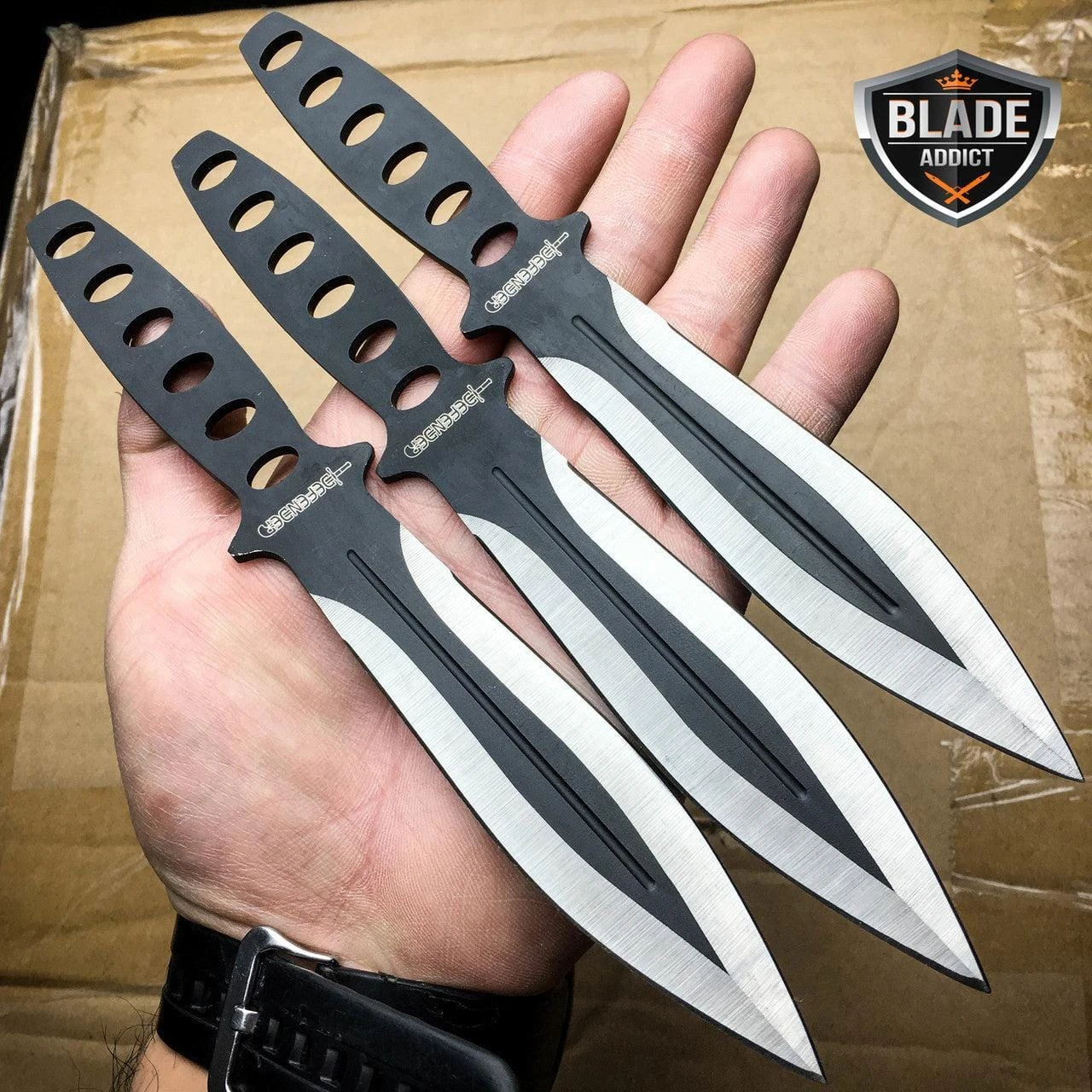 Cool 3PC Ninja Kunai Throwing Knives 3 Cool 3PC Ninja Kunai Throwing Knives