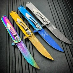 8" Asian Tactical Tiger Spring Open Assisted Folding Pocket Knife -BLADE ADDICT Sales elitedge pocket knives 8 asian tactical tiger spring open assisted folding pocket knife 15400380596312