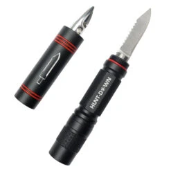 High Powered Tactical Flash Light W/ Knife -BLADE ADDICT Sales fltknife 58937.1675377411.1280.1280