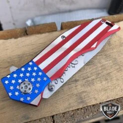 M-Tech USA American Flag Patriotic Pocket Knife -BLADE ADDICT Sales mtech pocket knives m tech usa american flag patriotic pocket knife 15400464777304