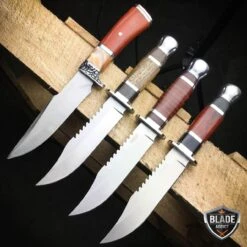 N/A 4 PC Fixed Blade Wood Hunting Knife Tactical Survival Bowie OUTDOOR Camping 7 N/A 4 PC Fixed Blade Wood Hunting Knife Tactical Survival Bowie OUTDOOR Camping -BLADE ADDICT Sales n a fixed blade 4 pc fixed blade wood hunting knife tactical survival bowie outdoor camping 13711968829528