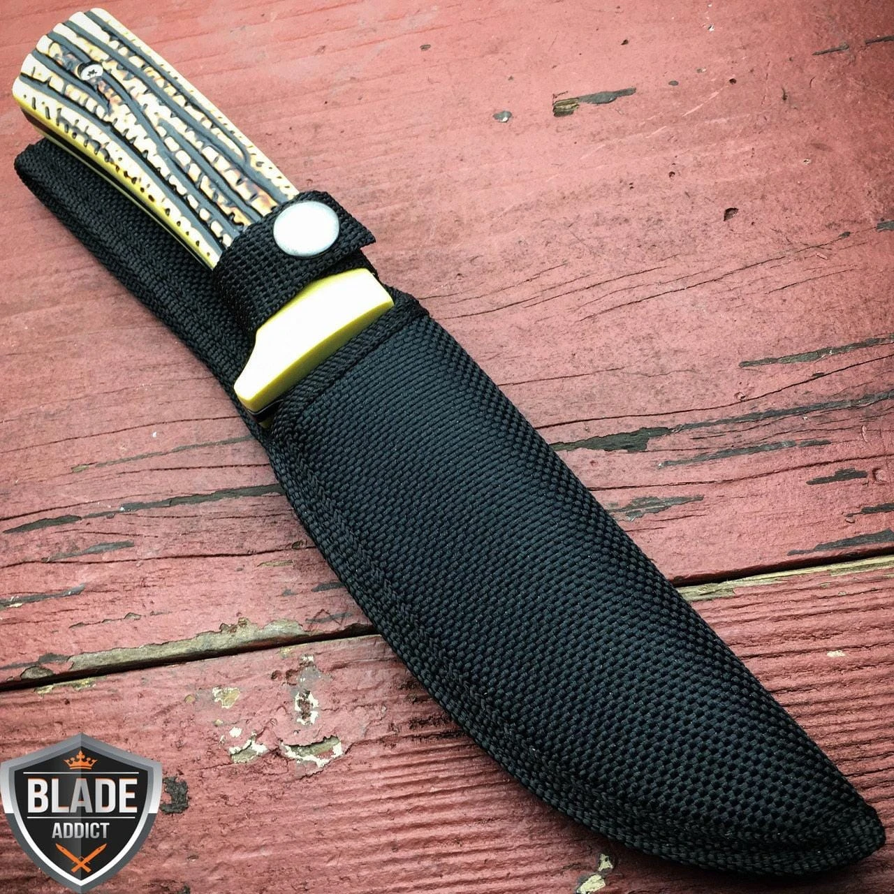 N/A 9.5'' Jig Bone Hunting Survival Skinning Fixed Blade Knife Full Tang Army Bowie 6 N/A 9.5'' Jig Bone Hunting Survival Skinning Fixed Blade Knife Full Tang Army Bowie - Image 4