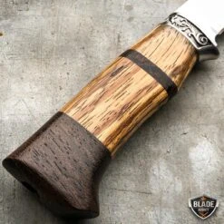 N/A 9'' Hunting Survival Outdoor Fishing Fixed Blade W/ Wood Handle + Nylon Sheath -BLADE ADDICT Sales n a fixed blade 9 hunting survival outdoor fishing fixed blade w wood handle nylon sheath 13711992881240